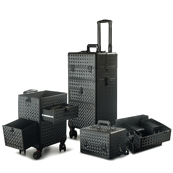 VALISE DIAMANT NOIRE_ GM Valise Alu Diamant Noire Trolley – Image 1